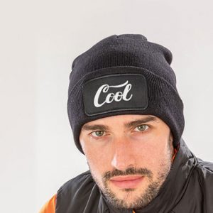 Beanie Hat (Rectangular Patch)